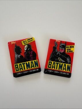 1989 Batman Trading Cards, 2 packs